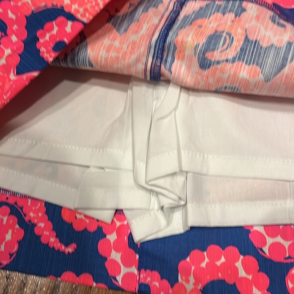 Lilly Pulitzer Nicki Skort Ikat Blue Mocean print size 12 NWT RARE - Picture 5 of 8